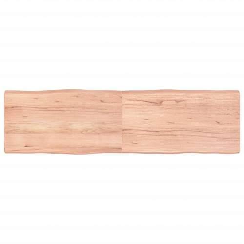 Stolna ploča svjetlosmeđa 180x50x(2-6) cm obrađena hrastovina - Svjetlosmeđa 180 x 50 x 6 cm 1 Cijena