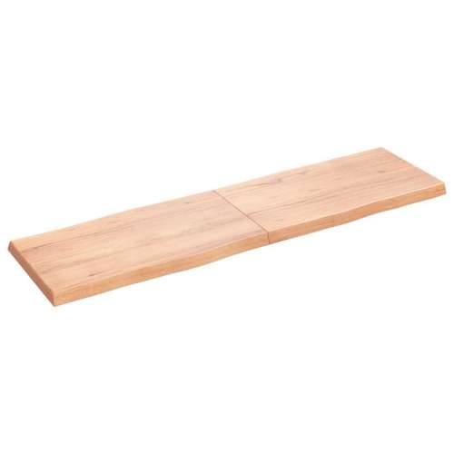Stolna ploča svjetlosmeđa 180x50x(2-6) cm obrađena hrastovina - Svjetlosmeđa 180 x 50 x 6 cm 1 Cijena