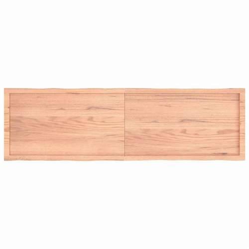 Stolna ploča svjetlosmeđa 180x50x(2-6) cm obrađena hrastovina - Svjetlosmeđa 180 x 50 x 6 cm 1 Cijena