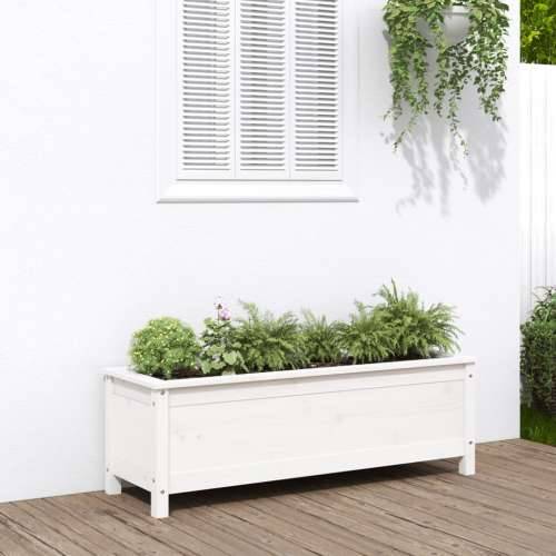 Povišena gredica - Vrtna gredica bijela 119,5x40x39 cm masivna borovina - Bijela boja bora 119.5 x 40 x 39 cm 1 Cijena