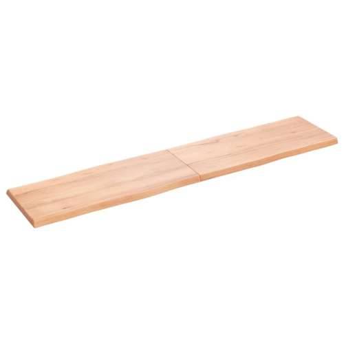 Stolna ploča svjetlosmeđa 180x40x(2-4) cm obrađena hrastovina - Svjetlosmeđa 180 x 40 x 4 cm 1 Cijena