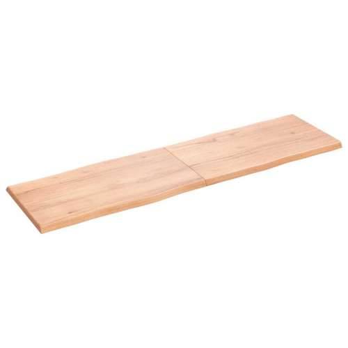 Stolna ploča svjetlosmeđa 180x50x(2-4) cm obrađena hrastovina - Svjetlosmeđa 180 x 50 x 4 cm 1 Cijena