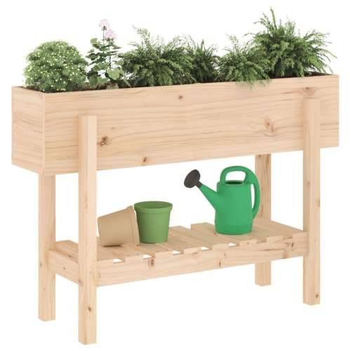Povišena gredica - Vrtna gredica 101 x 30 x 69 cm od masivne borovine - Prirodna boja bora 101 x 30 x 69 cm 1 Cijena