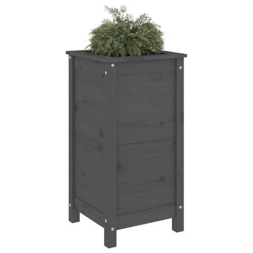 Vrtna sadilica siva 40 x 40 x 78 cm od masivne borovine - Siva boja bora 40 x 40 x 78 cm 1 Cijena