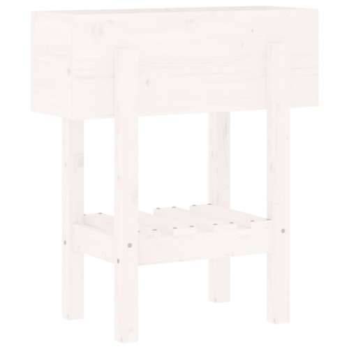 Vrtna sadilica bijela 62 x 30 x 69 cm od masivne borovine  - Bijela boja bora 62 x 30 x 69 cm 1 Cijena