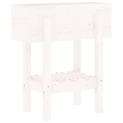 Vrtna sadilica bijela 62 x 30 x 69 cm od masivne borovine  - Bijela boja bora 62 x 30 x 69 cm 1 Cijena