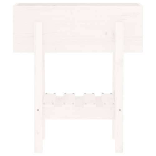 Vrtna sadilica bijela 62 x 30 x 69 cm od masivne borovine  - Bijela boja bora 62 x 30 x 69 cm 1 Cijena
