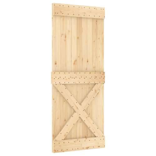 Klizna vrata s priborom za montažu 80 x 210 cm masivna borovina Cijena