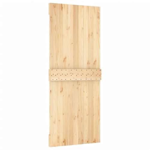 Klizna vrata s priborom za montažu 80 x 210 cm masivna borovina Cijena