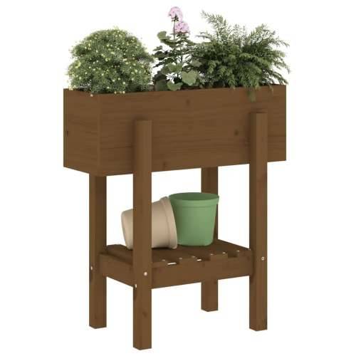 Vrtna sadilica boja meda 62 x 30 x 69 cm od masivne borovine  - Smeđa boja bora 62 x 30 x 69 cm 1 Cijena