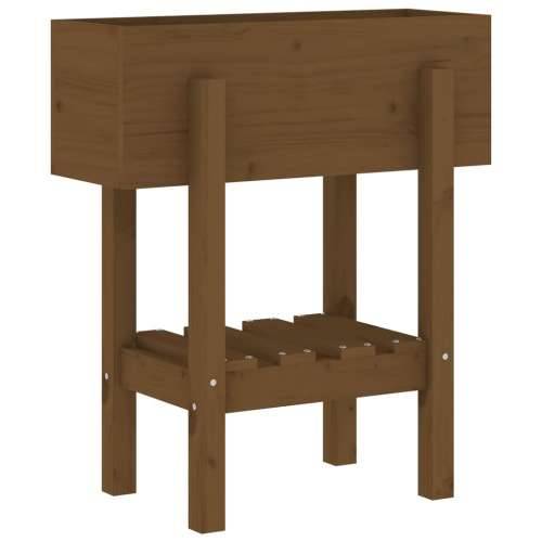 Vrtna sadilica boja meda 62 x 30 x 69 cm od masivne borovine  - Smeđa boja bora 62 x 30 x 69 cm 1 Cijena