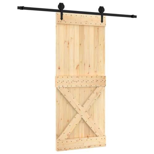 Klizna vrata s priborom za montažu 85 x 210 cm masivna borovina Cijena