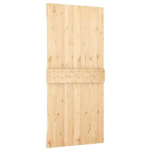 Klizna vrata s priborom za montažu 90 x 210 cm masivna borovina Cijena