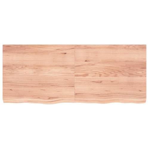 Stolna ploča svjetlosmeđa 120x50x(2-6) cm tretirana hrastovina - Svjetlosmeđa 120 x 50 x 6 cm 1 Cijena