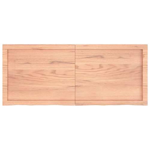 Stolna ploča svjetlosmeđa 120x50x(2-6) cm tretirana hrastovina - Svjetlosmeđa 120 x 50 x 6 cm 1 Cijena