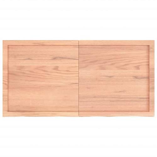 Stolna ploča svjetlosmeđa 120x60x(2-6) cm tretirana hrastovina - Svjetlosmeđa 120 x 60 x 6 cm 1 Cijena