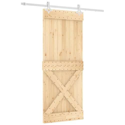Klizna vrata s priborom za montažu 85 x 210 cm masivna borovina Cijena