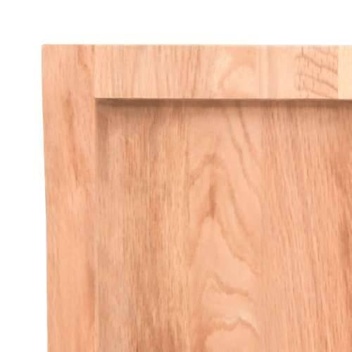 Zidna polica svjetlosmeđa 120x30x(2-4) cm obrađena hrastovina - Svjetlosmeđa 120 x 30 x 4 cm 1 Cijena