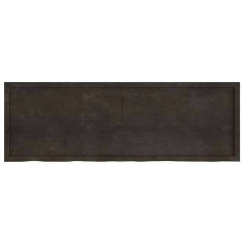 Kupaonska radna ploča tamnosmeđa 180x60x(2-6) cm tretirano drvo - Tamno smeđa 180 x 60 x 6 cm Cijena