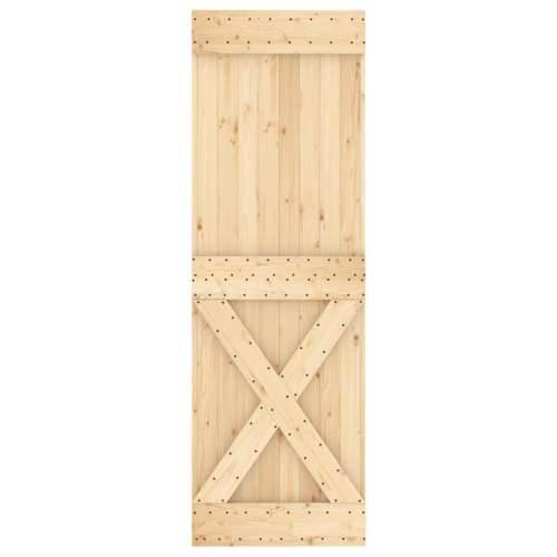Klizna vrata s priborom za montažu 70 x 210 cm masivna borovina Cijena