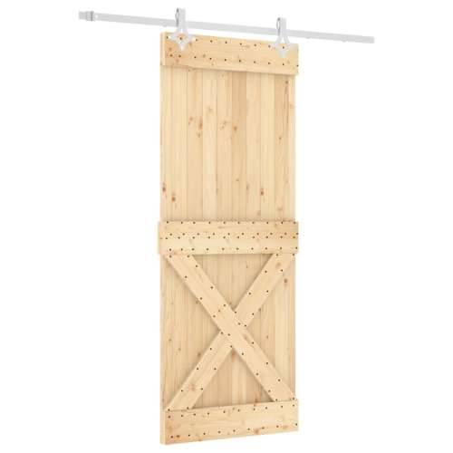 Klizna vrata s priborom za montažu 80 x 210 cm masivna borovina Cijena