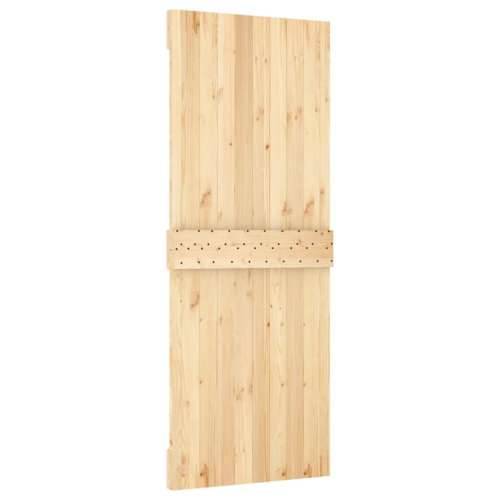 Klizna vrata s priborom za montažu 80 x 210 cm masivna borovina Cijena