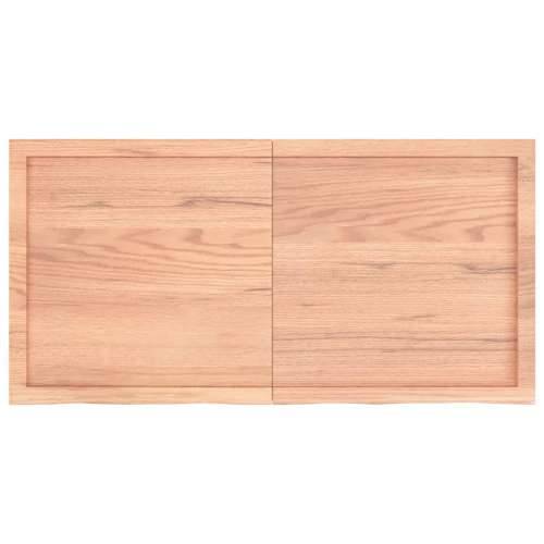 Kupaonska radna ploča svjetlosmeđa 120x60x(2-6) cm masivno drvo - Svjetlosmeđa 120 x 60 x 6 cm Cijena
