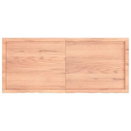 Kupaonska radna ploča svjetlosmeđa 140x60x(2-6) cm masivno drvo - Svjetlosmeđa 140 x 60 x 6 cm Cijena