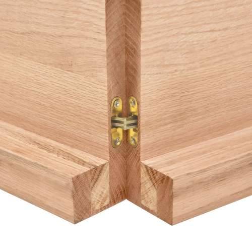 Kupaonska radna ploča svjetlosmeđa 140x60x(2-6) cm masivno drvo - Svjetlosmeđa 140 x 60 x 6 cm Cijena