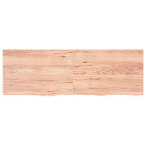 Kupaonska radna ploča svjetlosmeđa 180x60x(2-4) cm masivno drvo - Svjetlosmeđa 180 x 60 x 4 cm Cijena