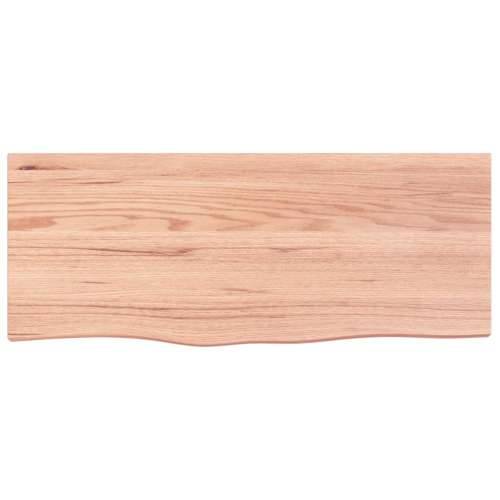 Stolna ploča svjetlosmeđa 100x40x(2-6) cm tretirana hrastovina - Svjetlosmeđa 100 x 40 x 6 cm 1 Cijena