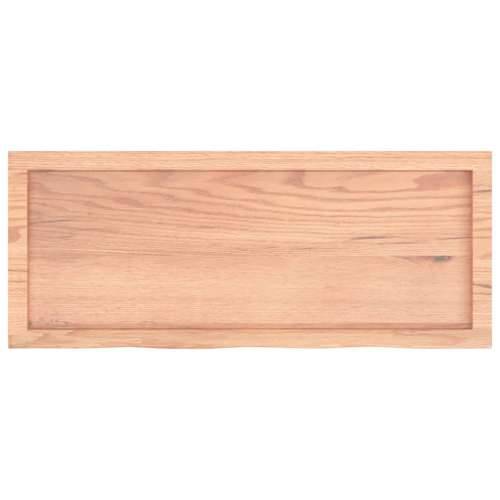 Stolna ploča svjetlosmeđa 100x40x(2-6) cm tretirana hrastovina - Svjetlosmeđa 100 x 40 x 6 cm 1 Cijena