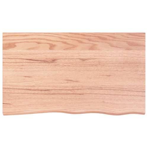 Stolna ploča svjetlosmeđa 100x60x(2-6) cm tretirana hrastovina - Svjetlosmeđa 100 x 60 x 6 cm 1 Cijena