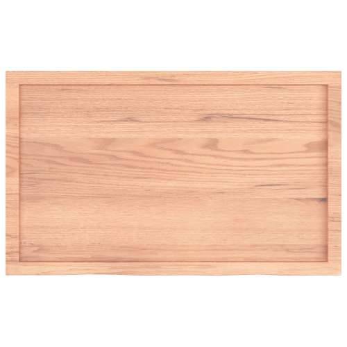 Stolna ploča svjetlosmeđa 100x60x(2-6) cm tretirana hrastovina - Svjetlosmeđa 100 x 60 x 6 cm 1 Cijena