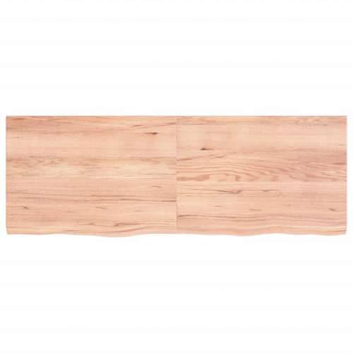 Stolna ploča svjetlosmeđa 140x50x(2-4) cm tretirana hrastovina - Svjetlosmeđa 140 x 50 x 4 cm 1 Cijena