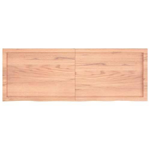 Stolna ploča svjetlosmeđa 140x50x(2-4) cm tretirana hrastovina - Svjetlosmeđa 140 x 50 x 4 cm 1 Cijena