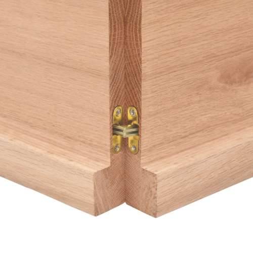 Stolna ploča svjetlosmeđa 140x50x(2-4) cm tretirana hrastovina - Svjetlosmeđa 140 x 50 x 4 cm 1 Cijena