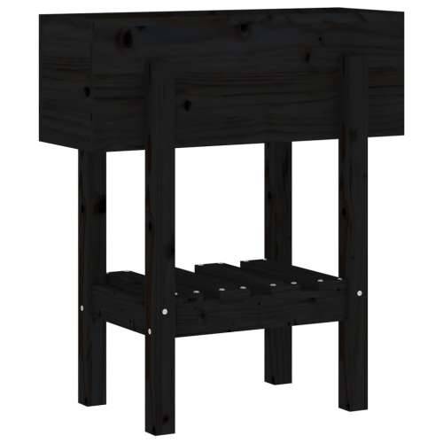 Vrtna sadilica crna 62 x 30 x 69 cm od masivne borovine  Crna boja bora 62 x 30 x 69 cm 1 Cijena
