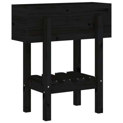 Vrtna sadilica crna 62 x 30 x 69 cm od masivne borovine  Crna boja bora 62 x 30 x 69 cm 1 Cijena