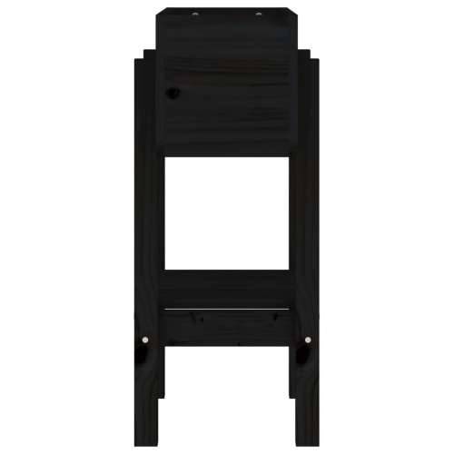 Vrtna sadilica crna 62 x 30 x 69 cm od masivne borovine  Crna boja bora 62 x 30 x 69 cm 1 Cijena