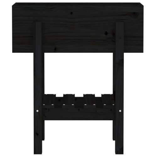 Vrtna sadilica crna 62 x 30 x 69 cm od masivne borovine  Crna boja bora 62 x 30 x 69 cm 1 Cijena