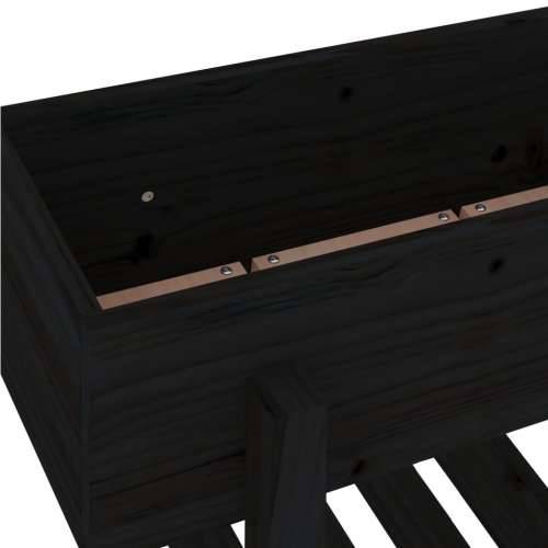 Vrtna sadilica crna 62 x 30 x 69 cm od masivne borovine  Crna boja bora 62 x 30 x 69 cm 1 Cijena