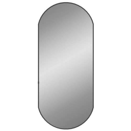 Zidno ogledalo crna 80x35 cm ovalno Cijena