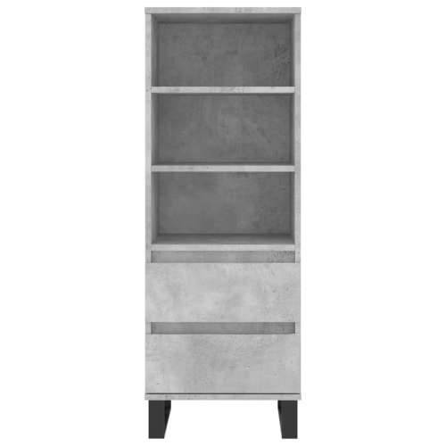 Visoka komoda boja betona 40 x 36 x 110 cm konstruirano drvo - Beton siva 1 Cijena