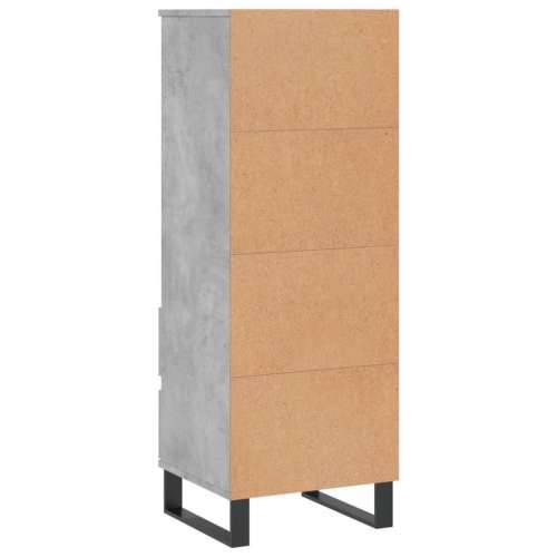 Visoka komoda boja betona 40 x 36 x 110 cm konstruirano drvo - Beton siva 1 Cijena