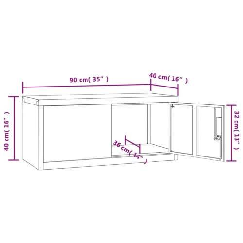 Ormarić za spise antracit 90 x 40 x 40 cm čelični - Antracit 90 x 40 x 40 cm 1 Cijena