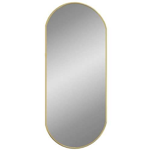 Zidno ogledalo zlatna 70x30 cm ovalno Cijena