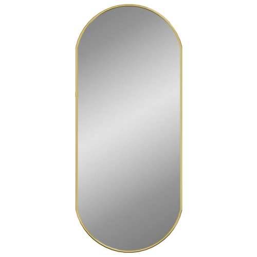 Zidno ogledalo zlatna 70x30 cm ovalno Cijena