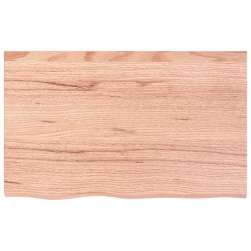 Stolna ploča svjetlosmeđa 80x50x(2-6) cm tretirana hrastovina - Svjetlosmeđa 80 x 50 x 6 cm 1 Cijena