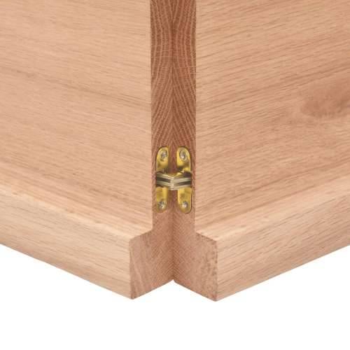 Stolna ploča svjetlosmeđa 180x60x(2-4) cm tretirana hrastovina - Svjetlosmeđa 180 x 60 x 4 cm 1 Cijena